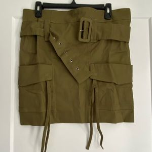 Kaki mini skirt